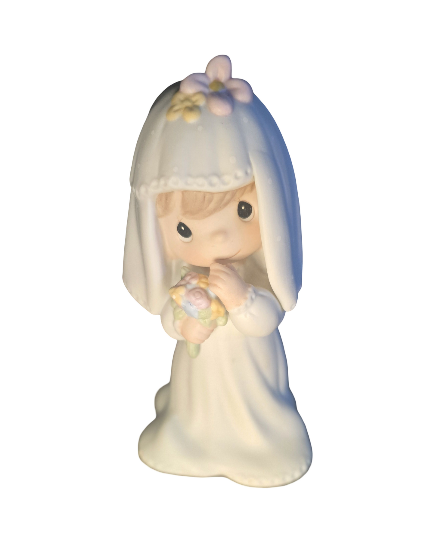 Bride (Brunette Hair) - Precious Moment Figurine