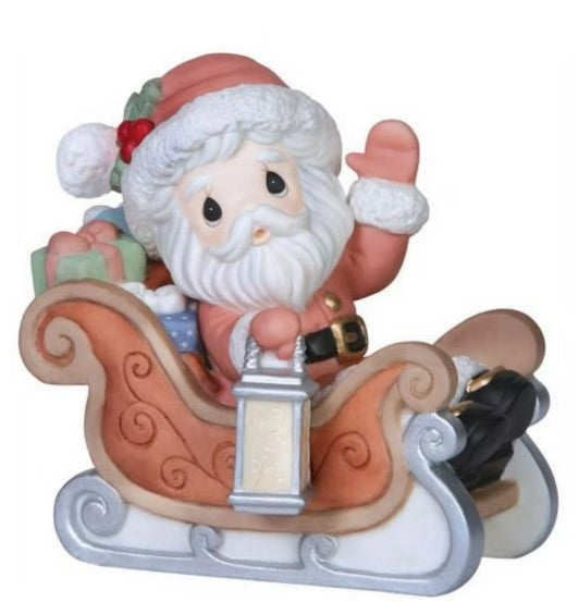 Santa's On His Way - Precious Moment Ornament 151021