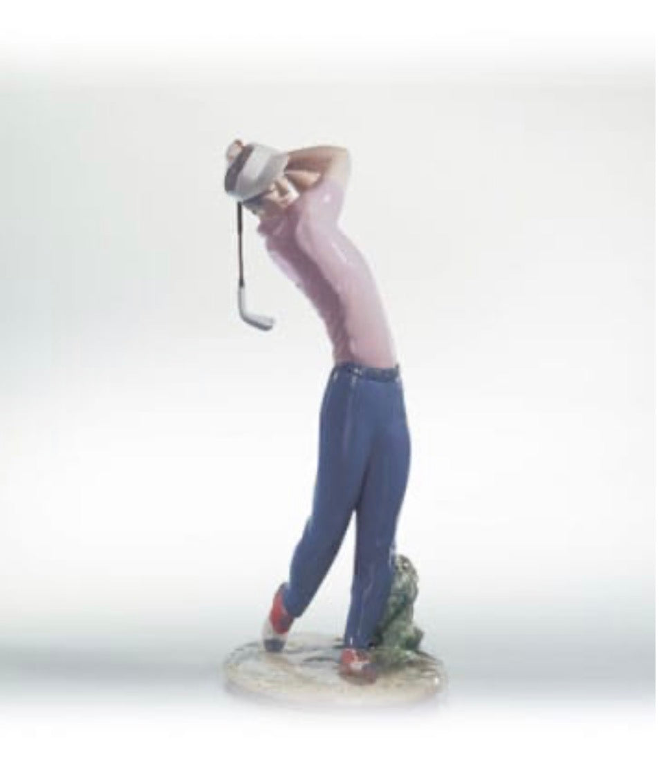 Lladro - On The Green (Golfer) Porcelain Figurine