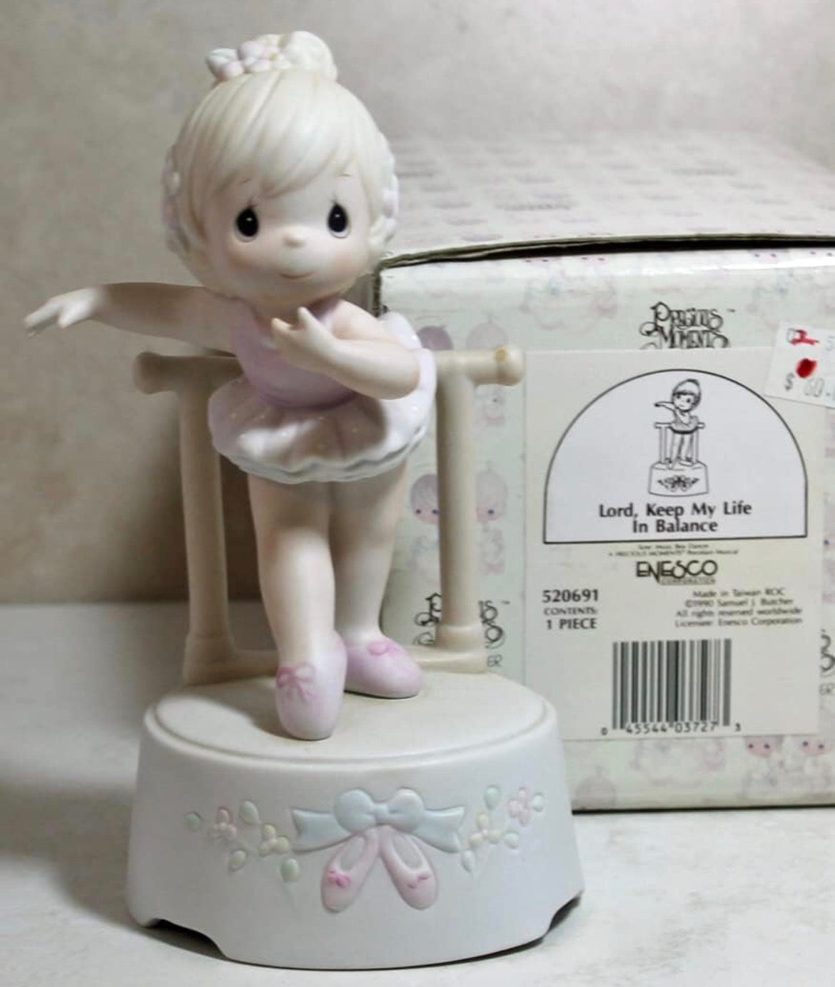 Lord, Keep My Life In Balance (Musical) - Precious Moment Figurine