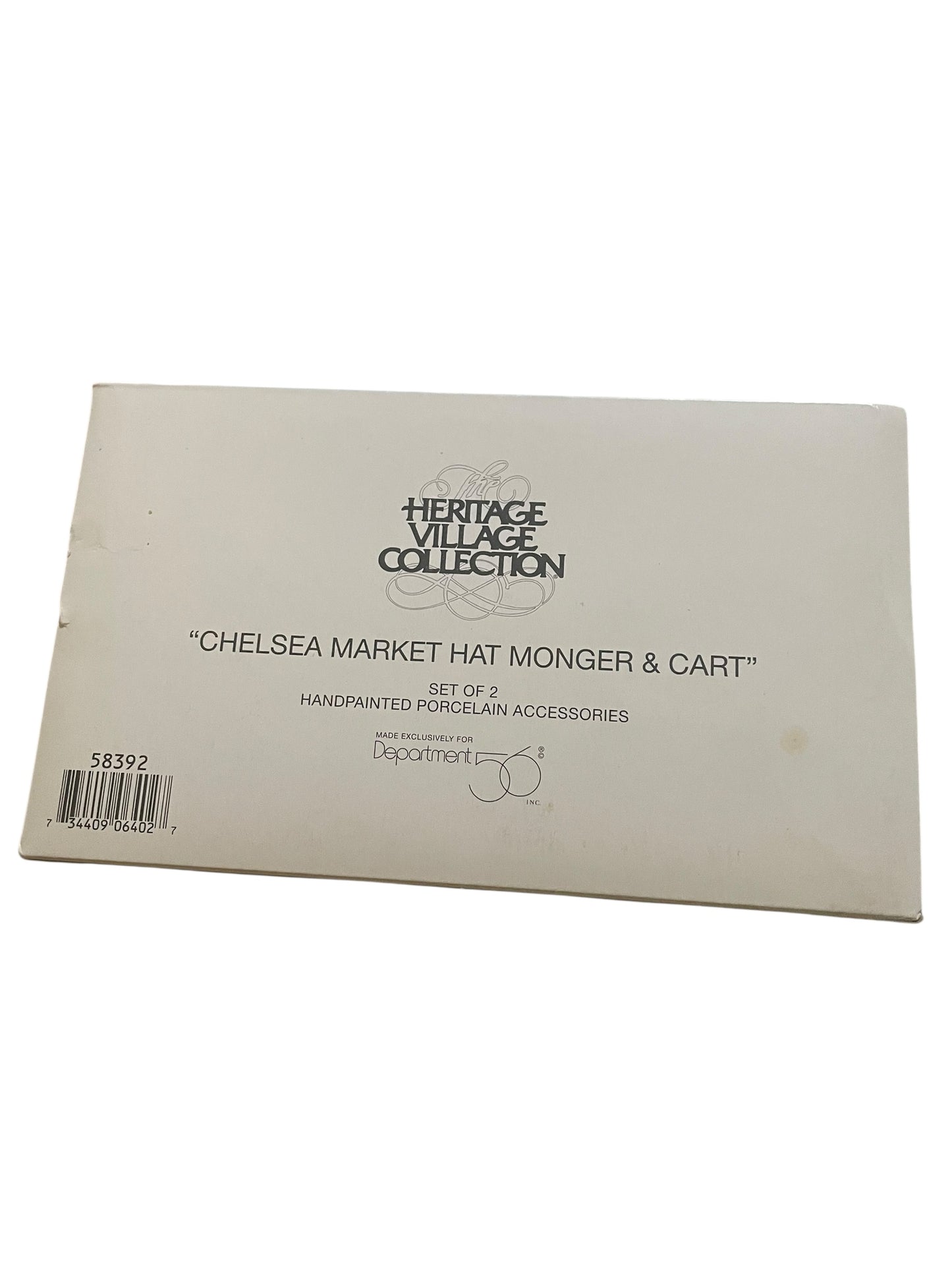 Department 56 - Heritage Village - Chelsea Market Hat Monger & Cart