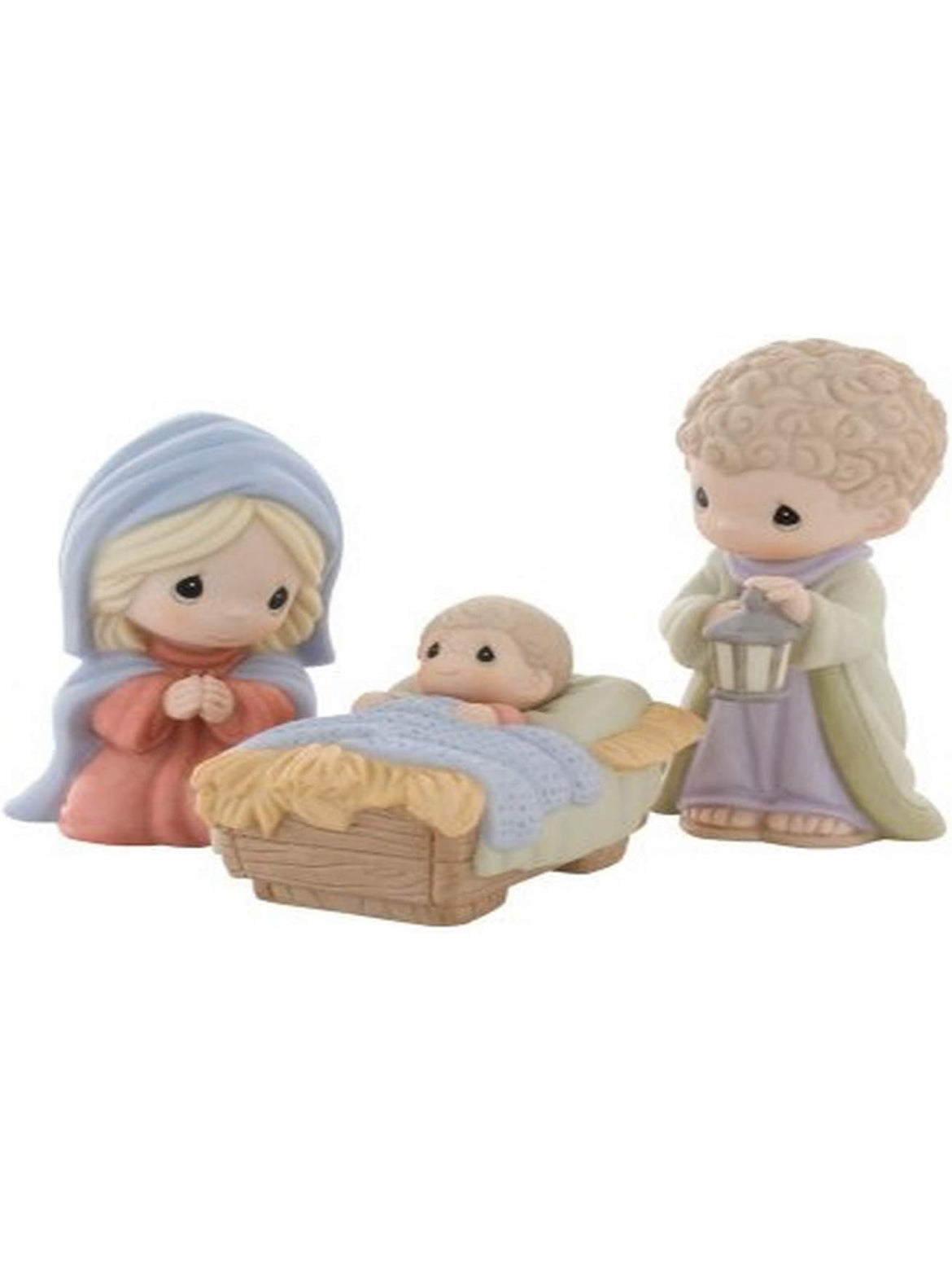 Come Let Us Adore Him - Precious Moment Figurine Three Piece Mini Nativity Set