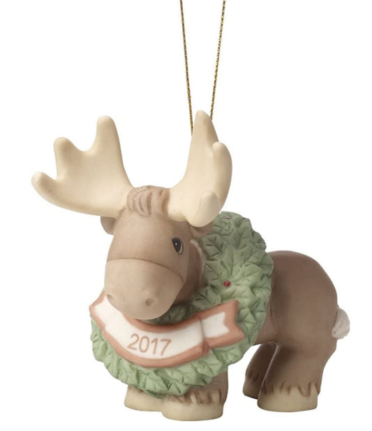 Merry Christmoose - 2017 Dated Annual Precious Moment Ornament 171009