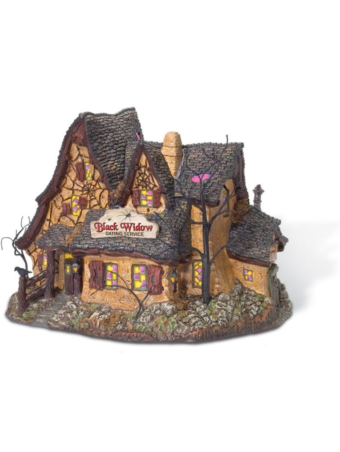 Department 56 - Snow Village Halloween - Black Widow Dating Service