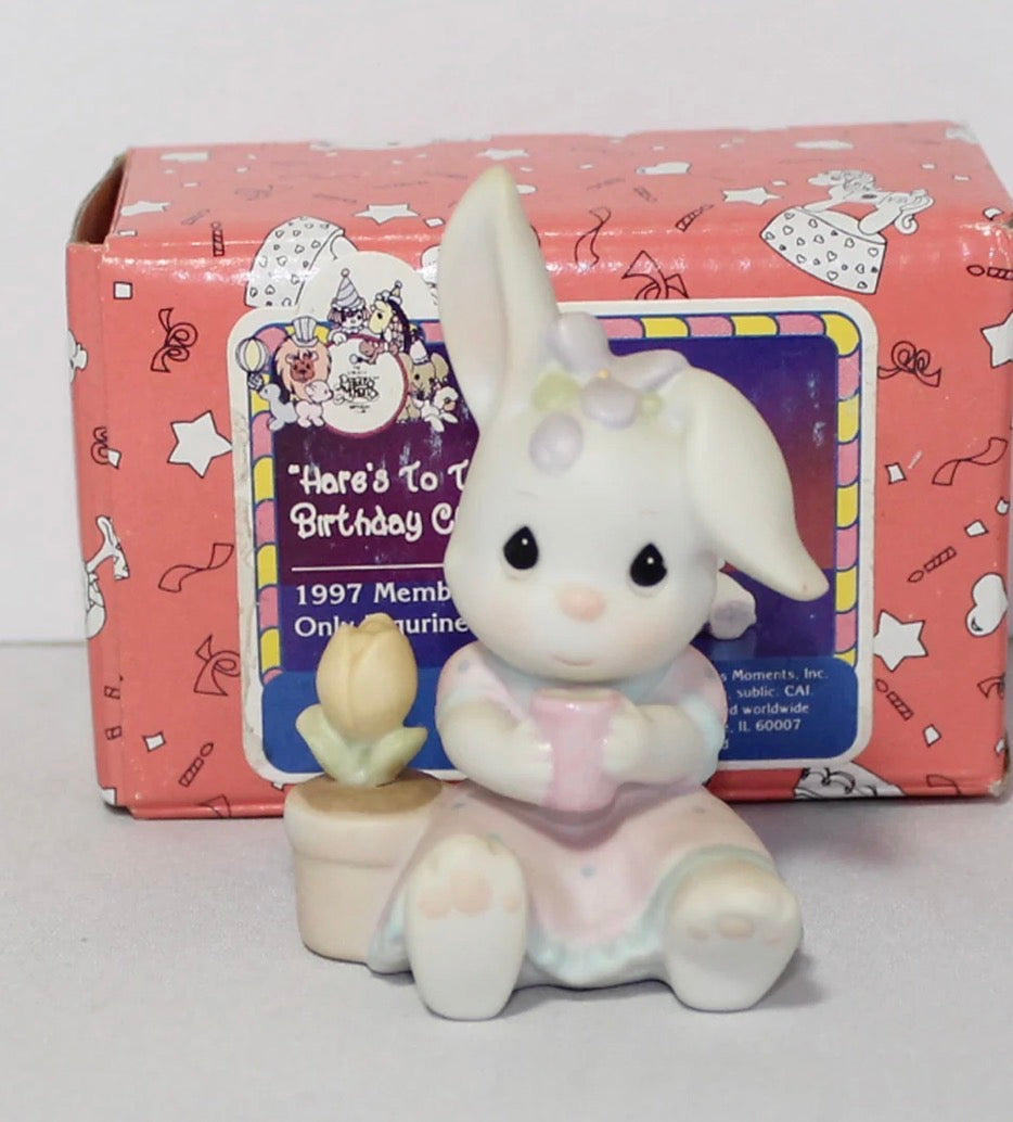 Hare's To The Birthday Club - Precious Moment Figurine