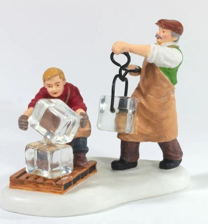 Department 56 - Christmas In The City - Unloading Ice Blocks At The Dock