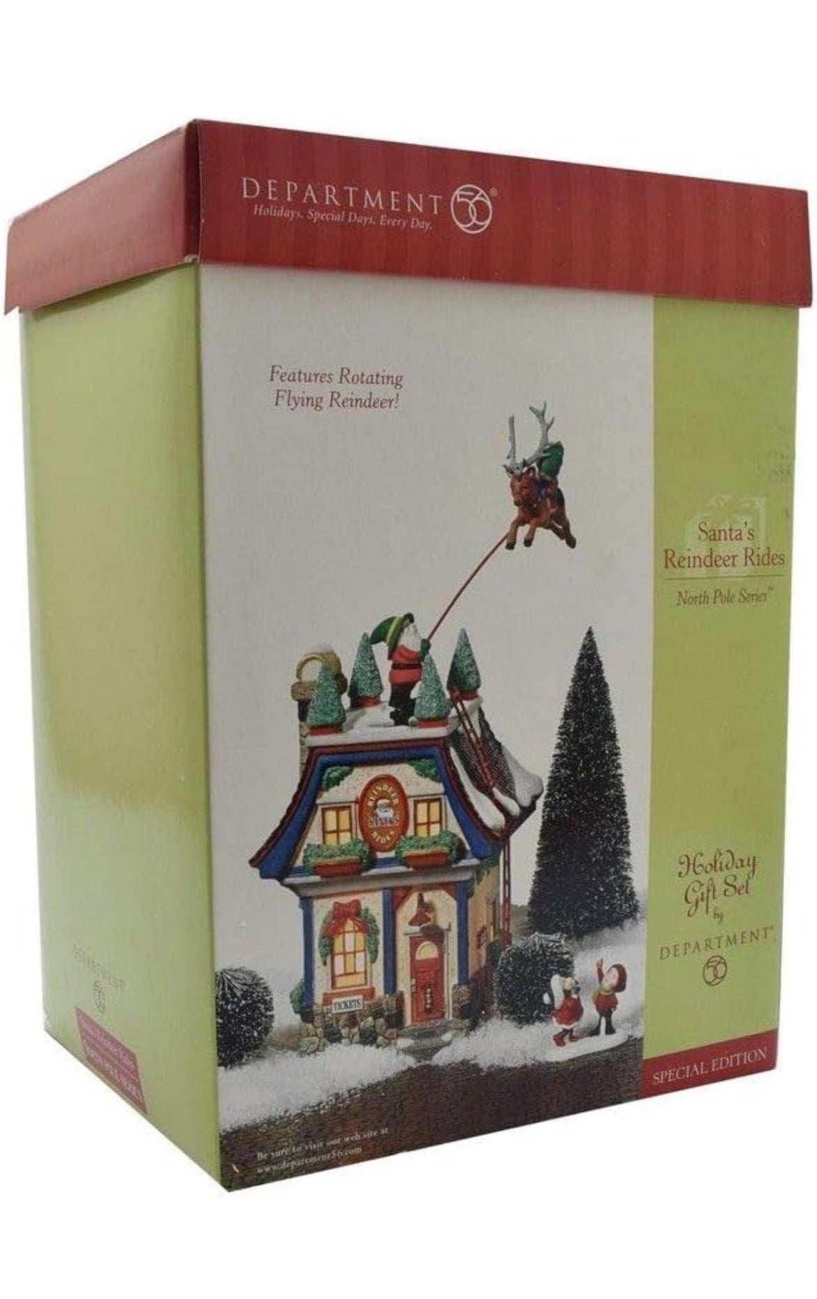 Department 56 - North Pole Village - Santa’s Reindeer Rides