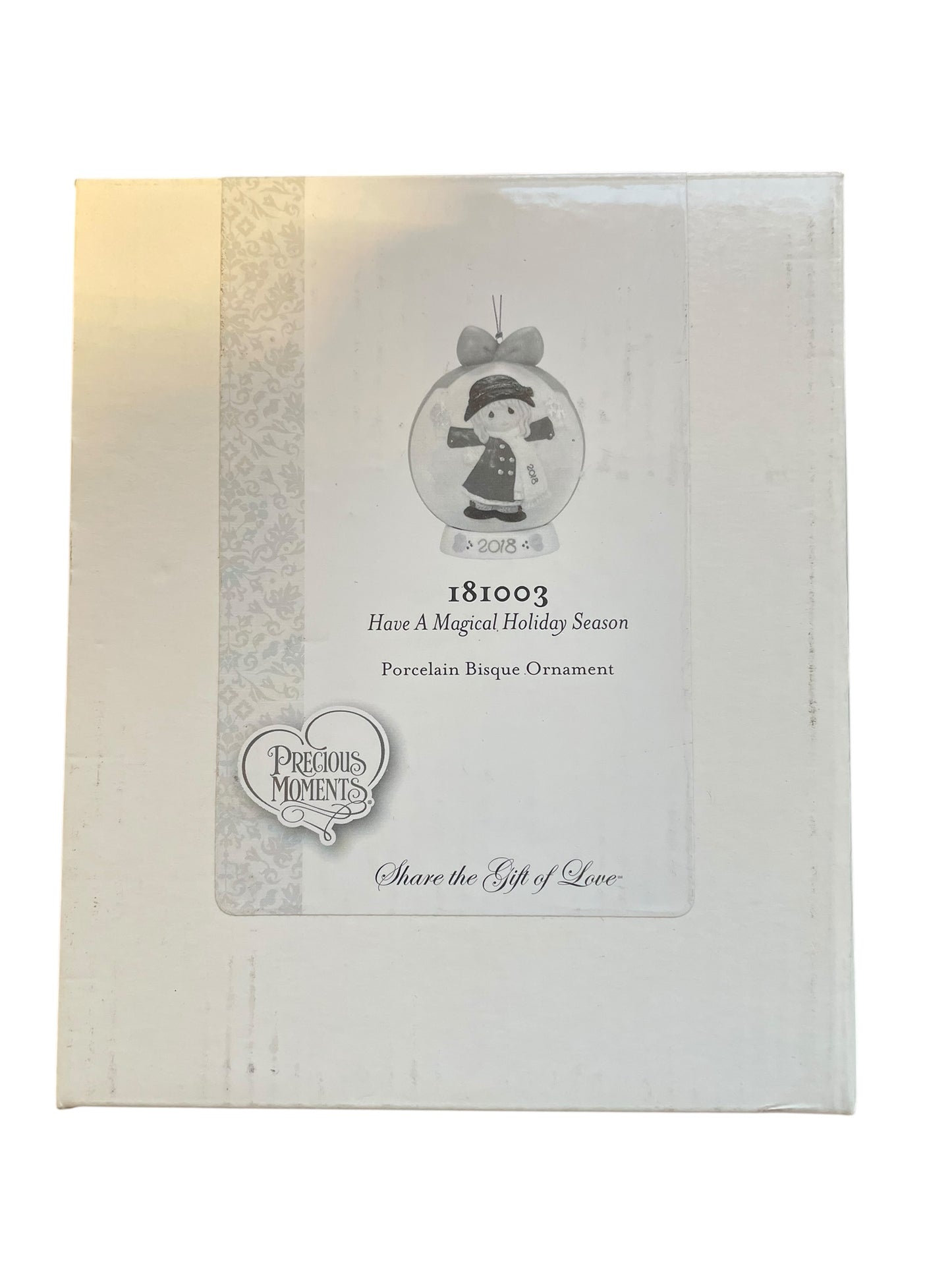 Have A Magical Holiday Season - 2018 Dated Annual Precious Moment Ball Ornament 181003