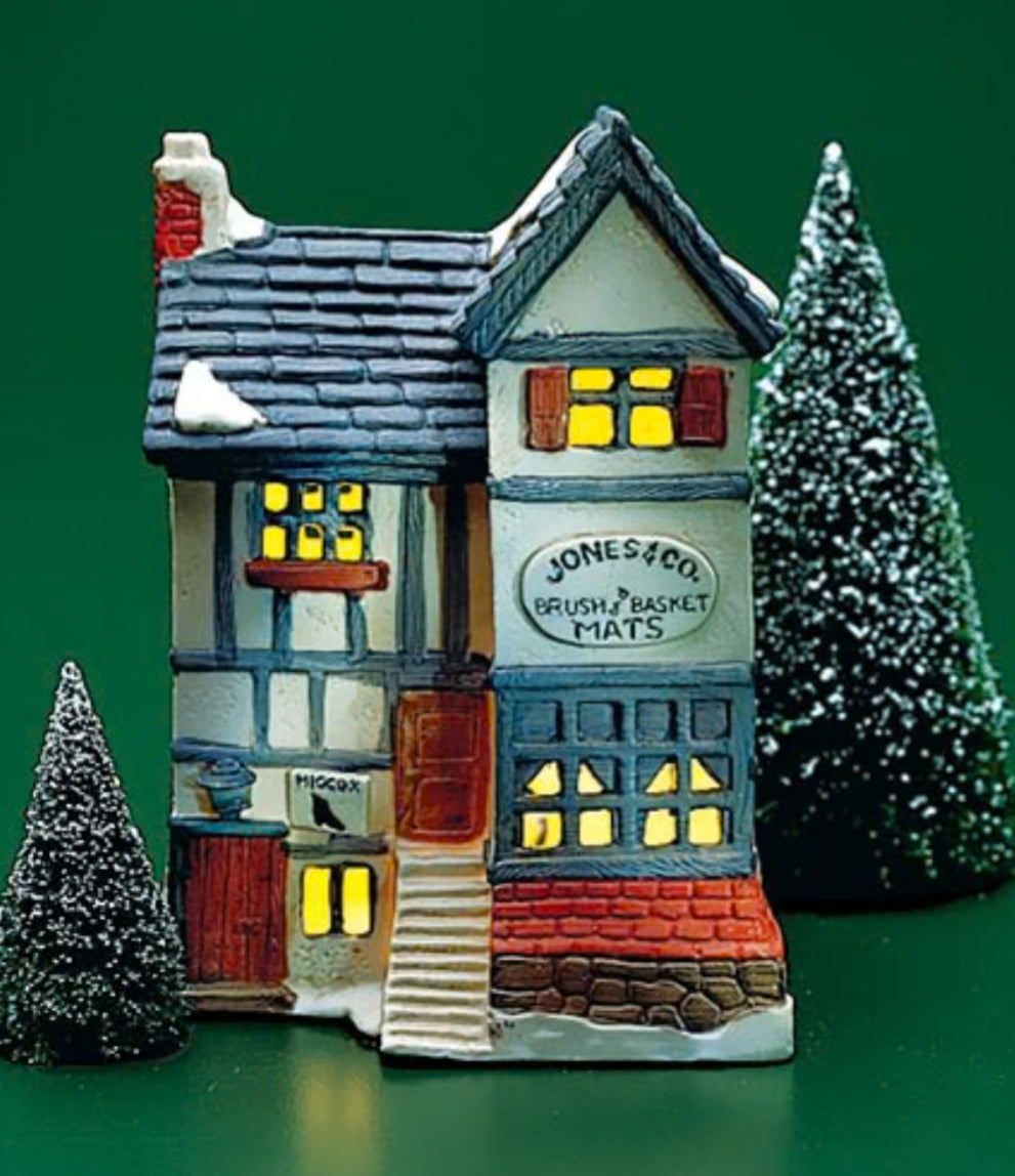 Department 56 - Dickens Village - Jones & Co. Brush & Basket Shop (Original)