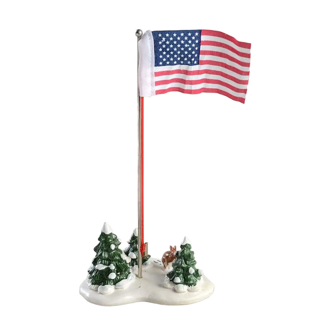 Department 56 - Snow Village -Village Flag Pole