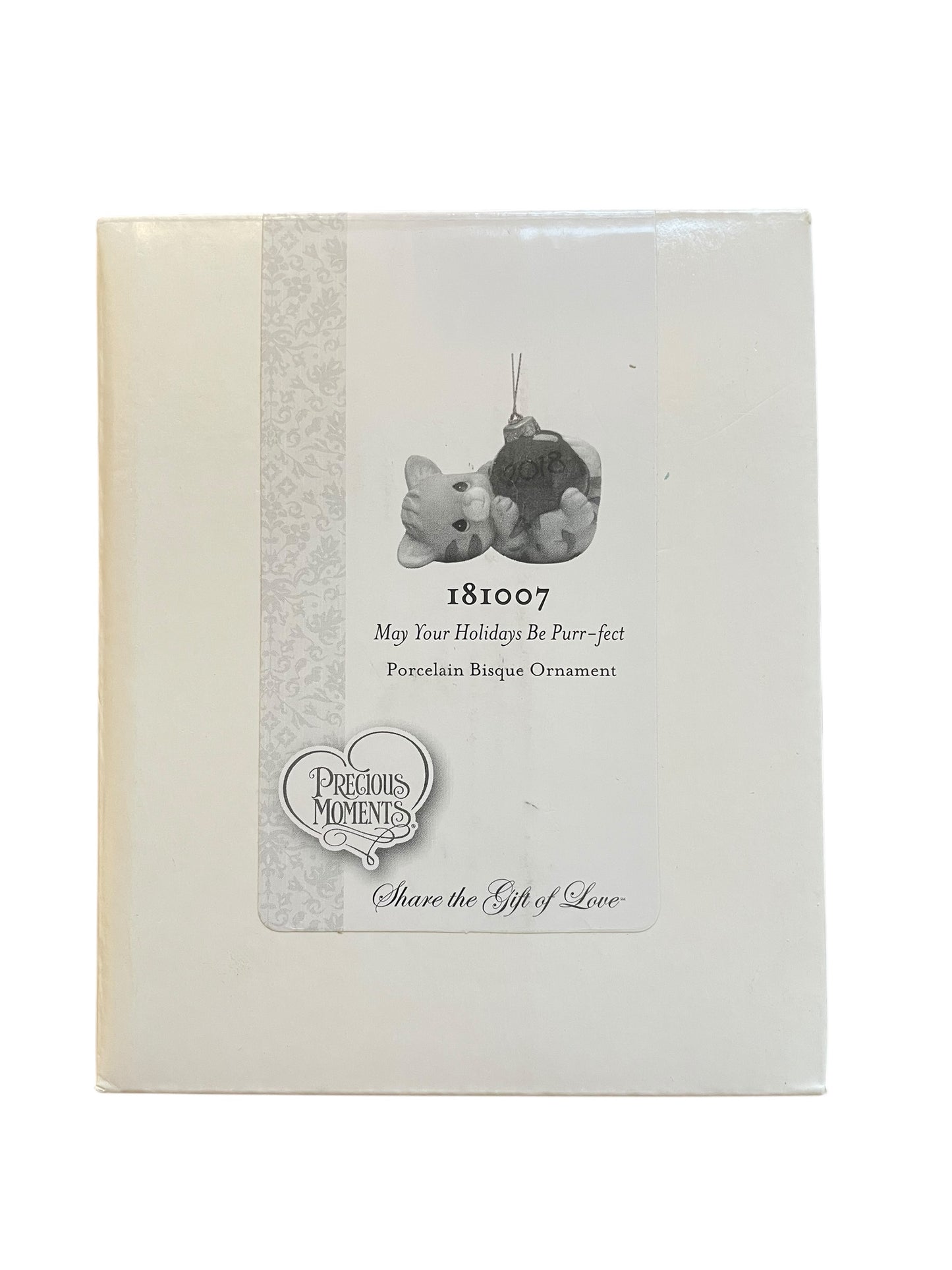 May Your Holidays Be Purr-fect- 2018 Dated Annual Precious Moment Ornament