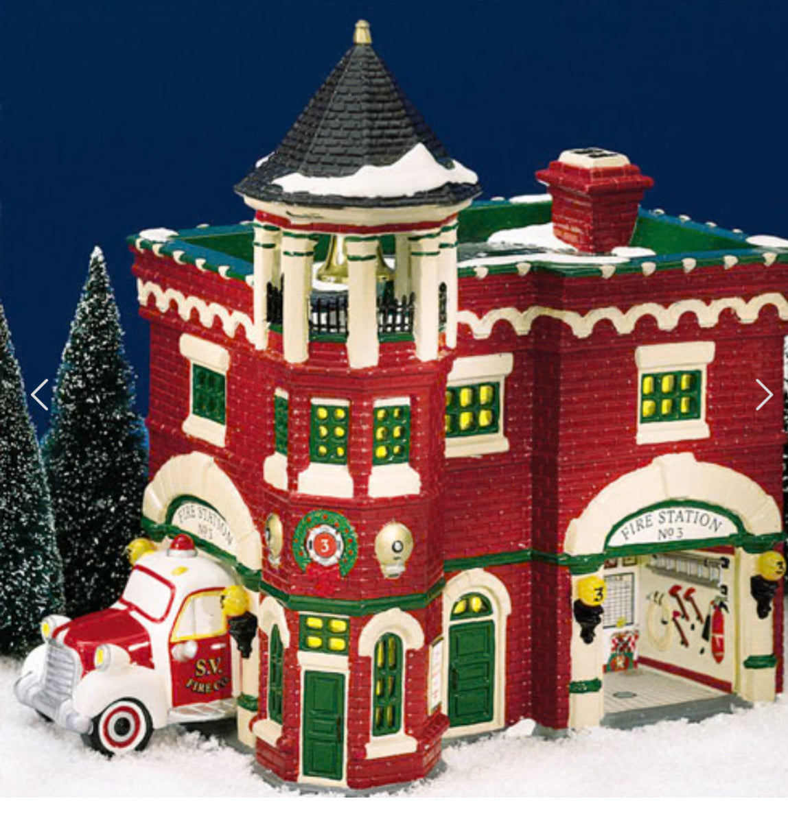Department 56 - Snow Village - Fire Station #3