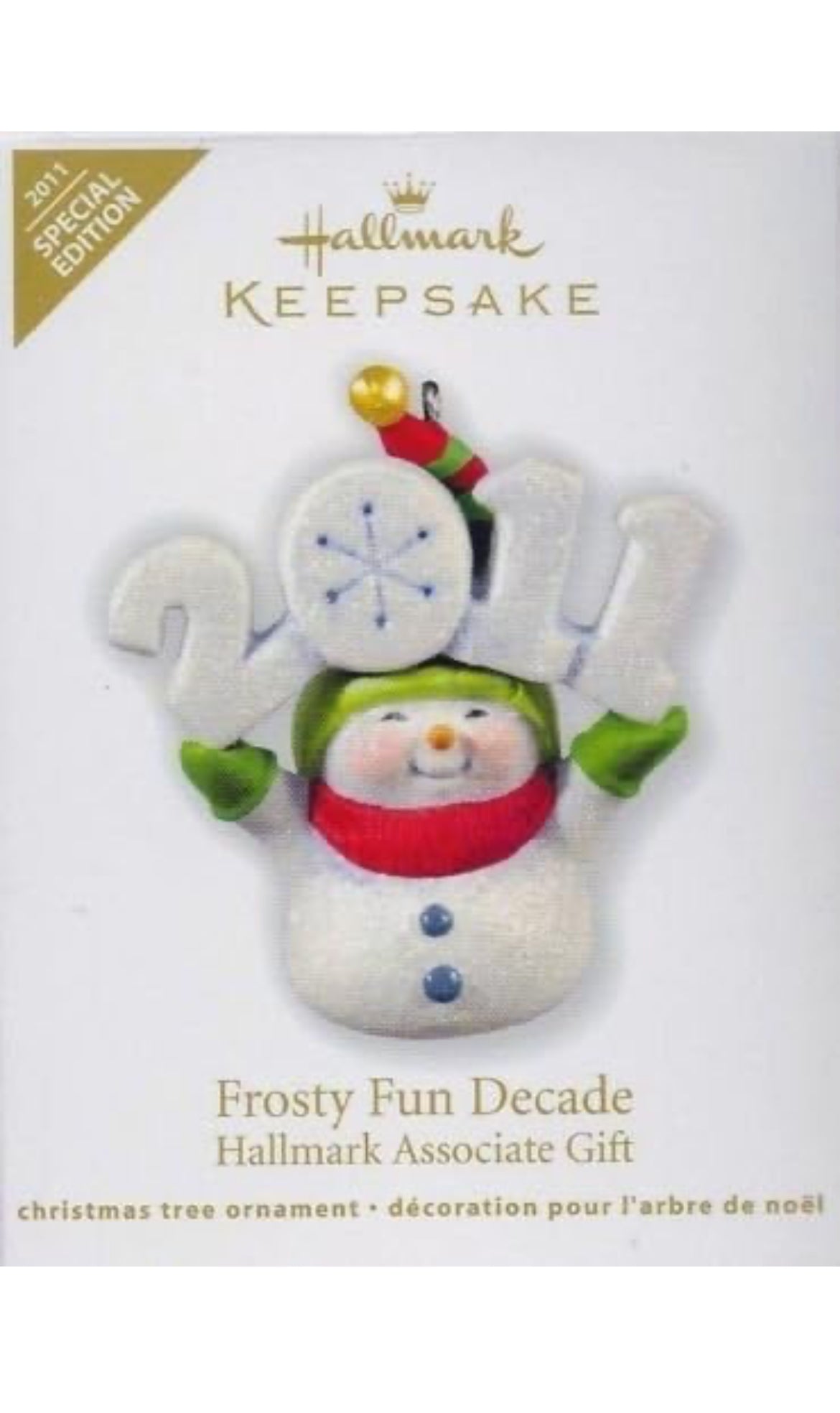 Hallmark 2011 Keepsake Ornament - Frosty Fun Decade - Hallmark Associate Gift