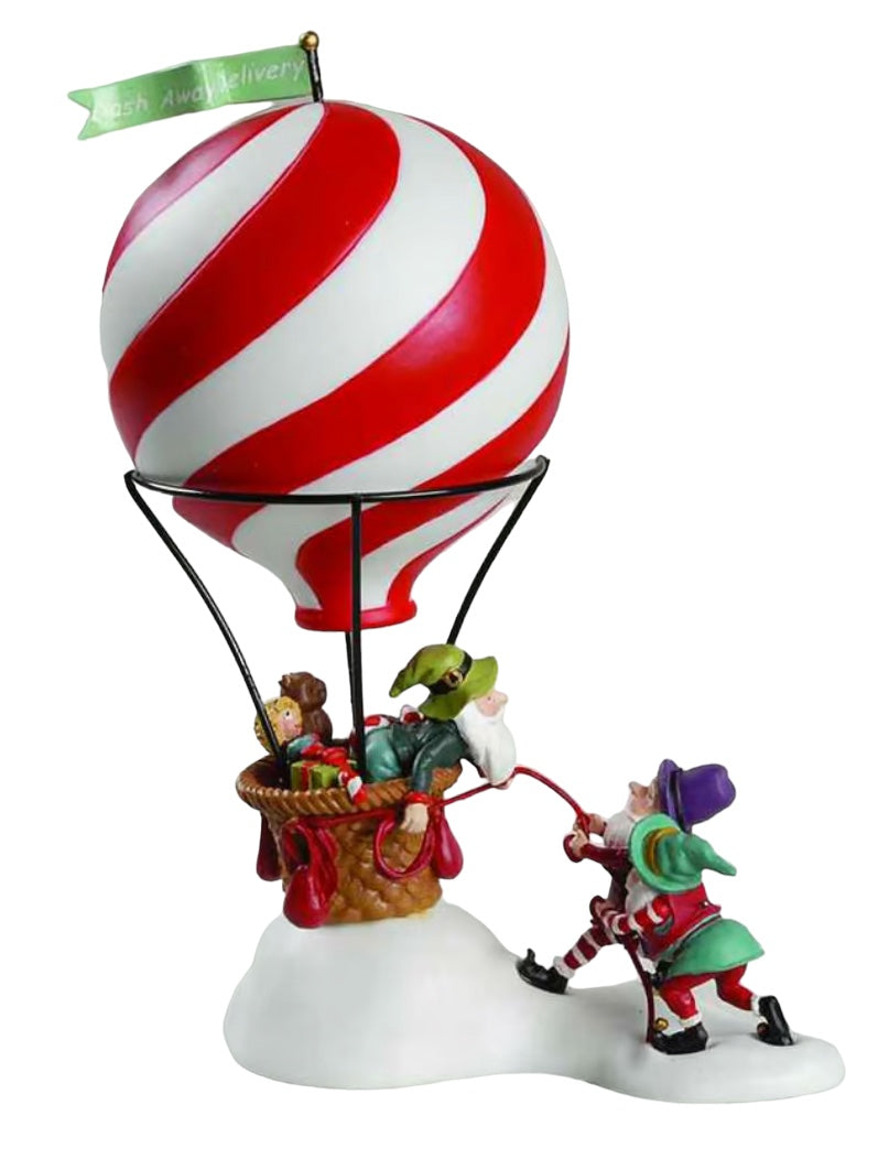 Department 56 - North Pole Village - "Dash Away Delivery" Hot Air Balloon