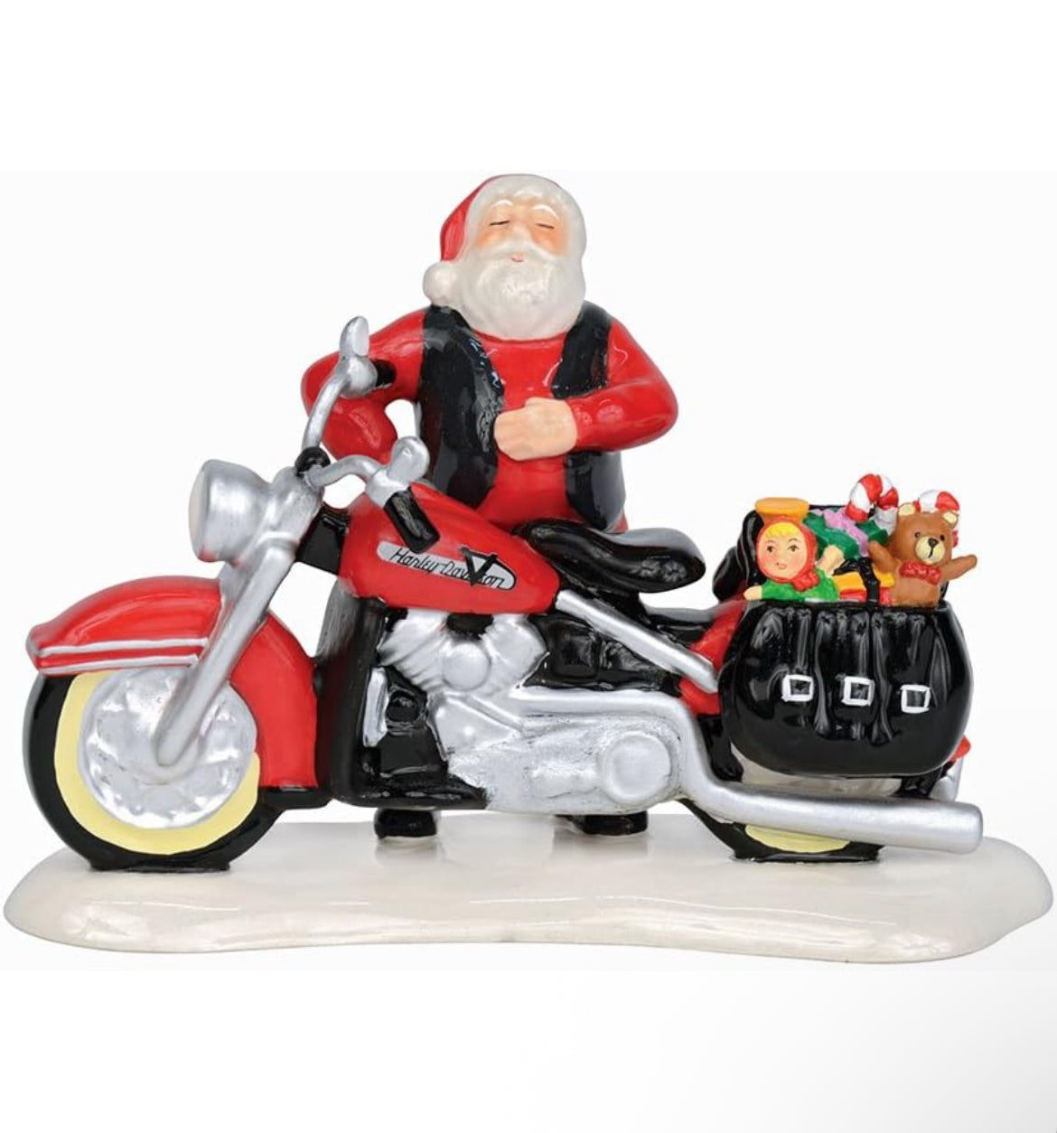 Department 56 - Snow Village - Santa's New Sleigh Is A Harley