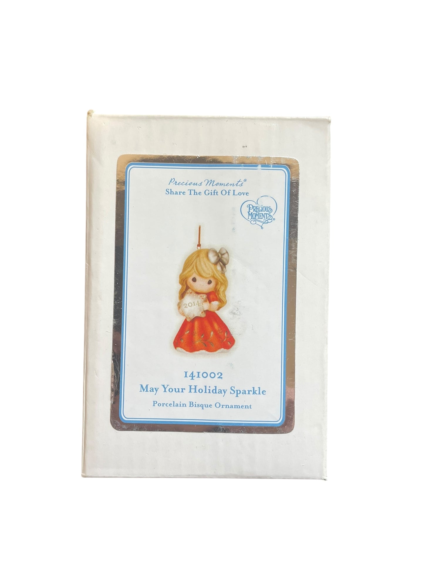 May Your Holiday Sparkle - 2014 Dated Annual Precious Moment Ornament 141002