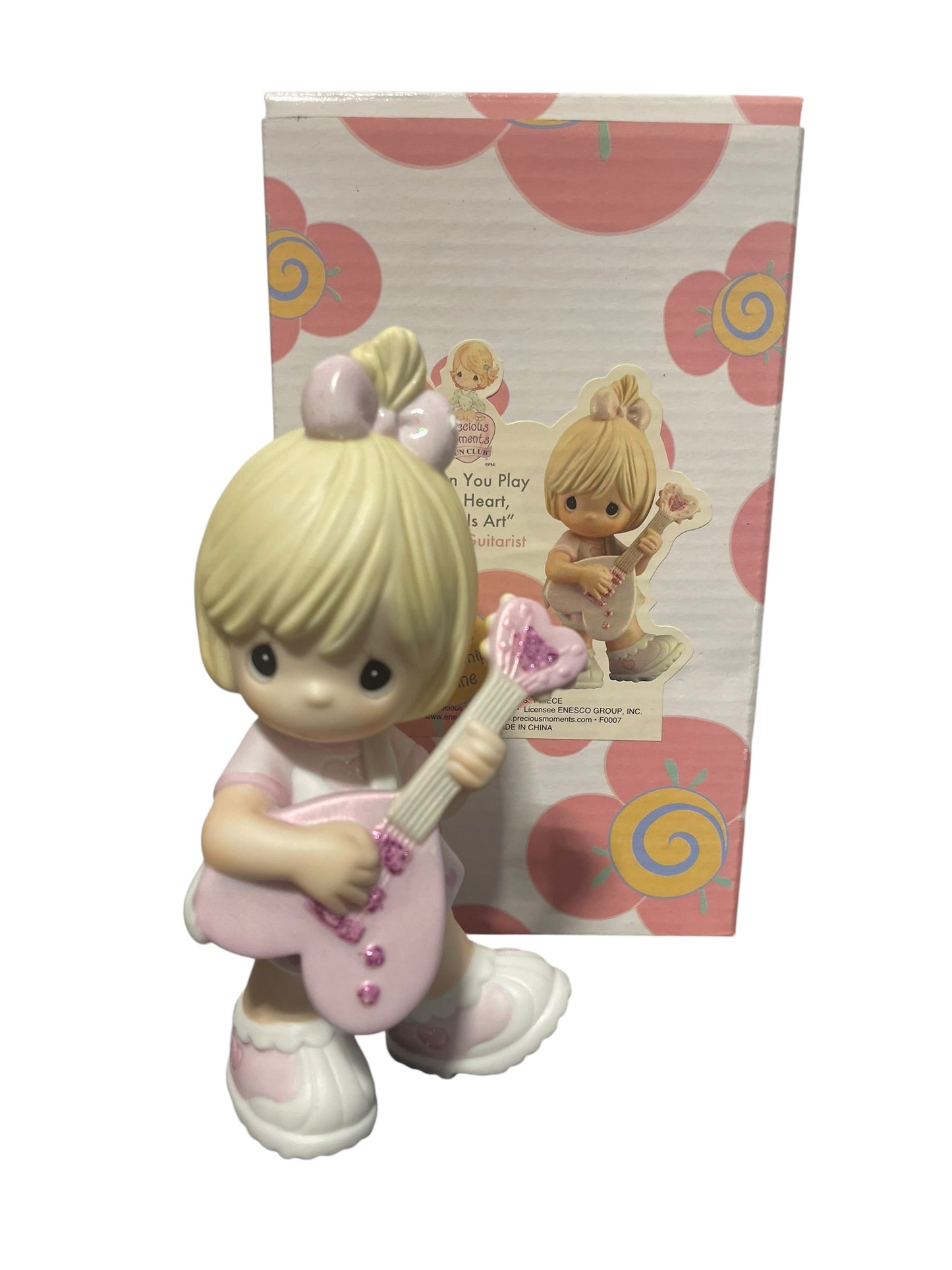 When You Play With Heart, Music Is Art (Electric Guitarist) - Precious Moment Figurine