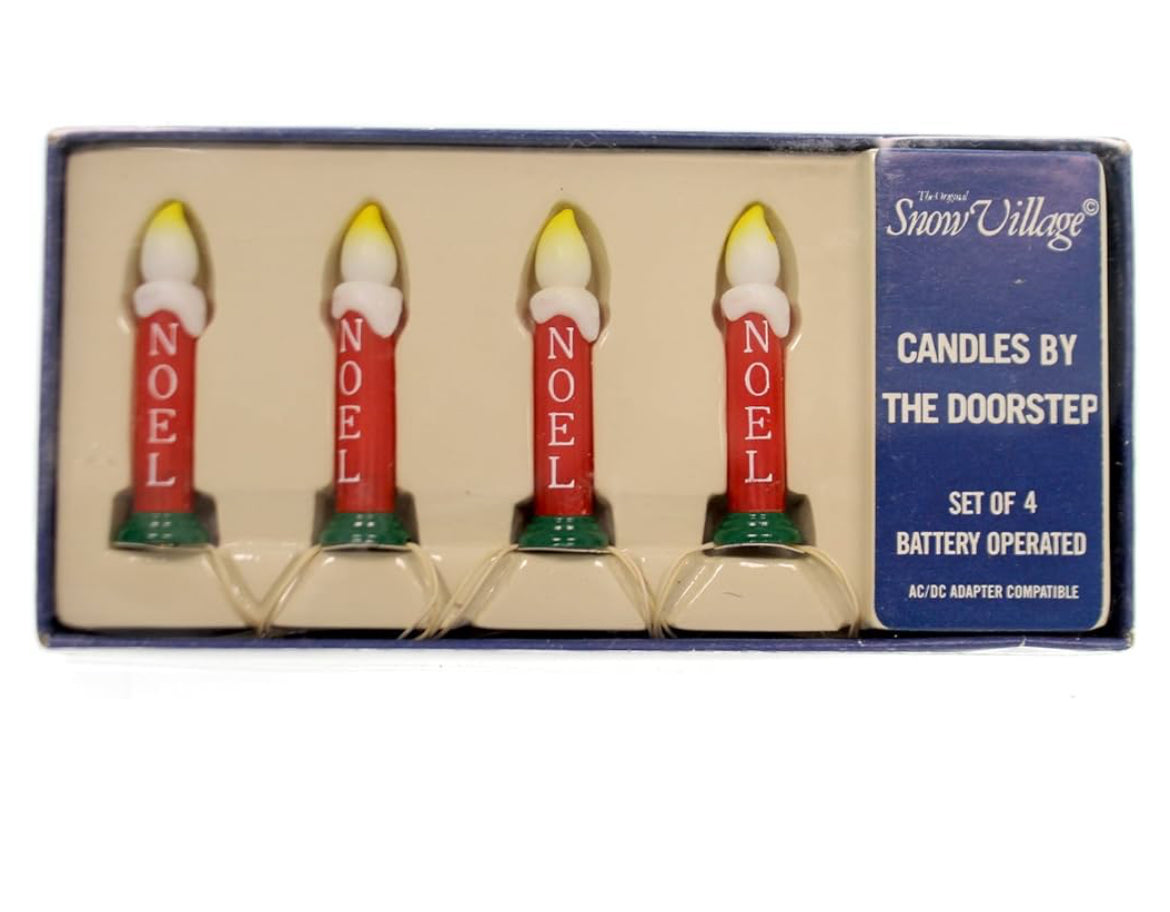 Department 56 - Snow Village - Candles By The Doorstep