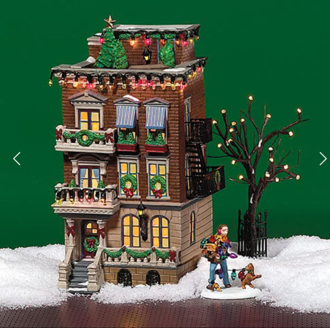 Department 56 - Christmas In The City - Parkside Holiday Brownstone