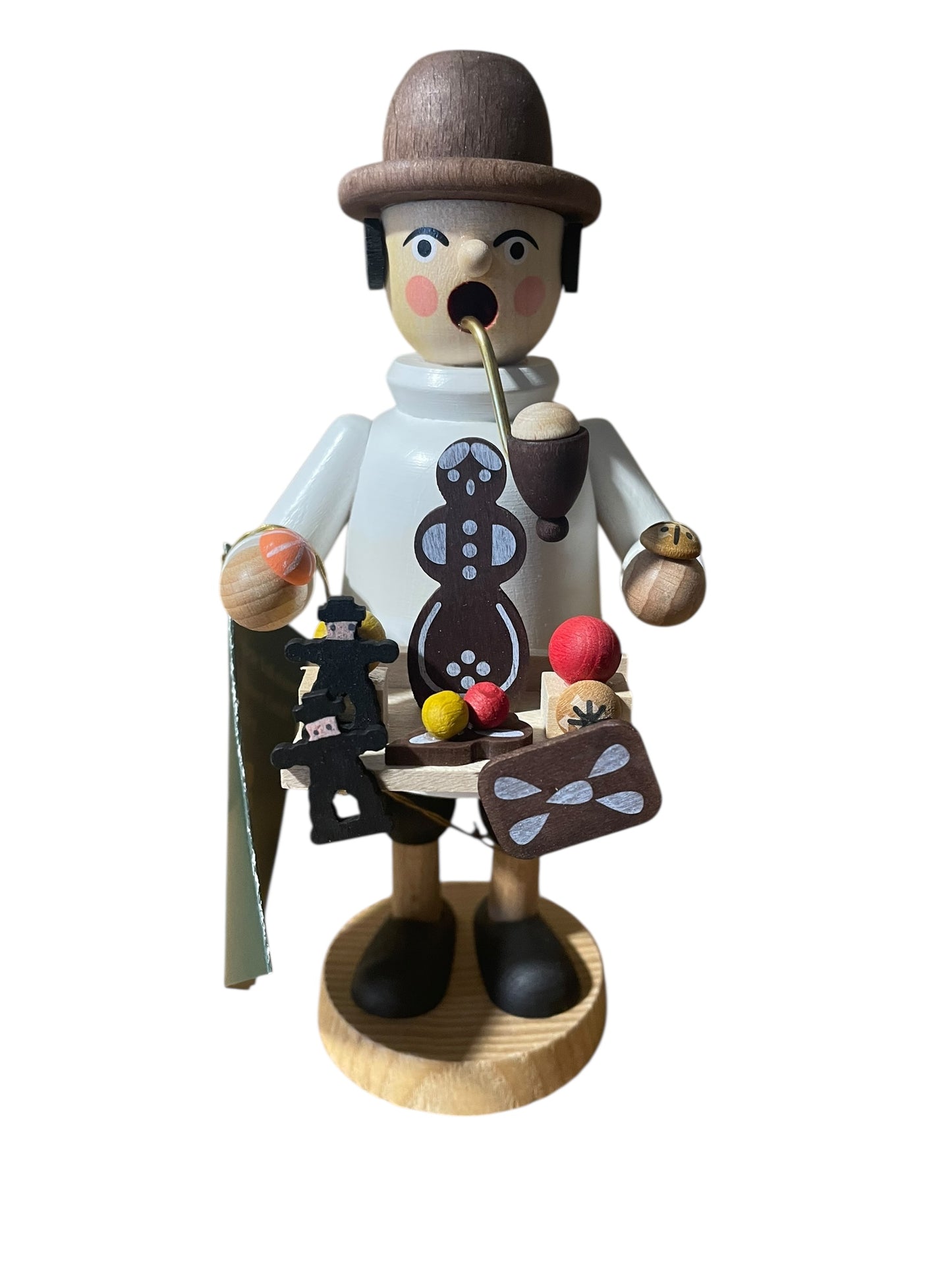 Erzgebirgische Volkskunst - Gingerbread 7" Mini Incense Smoker