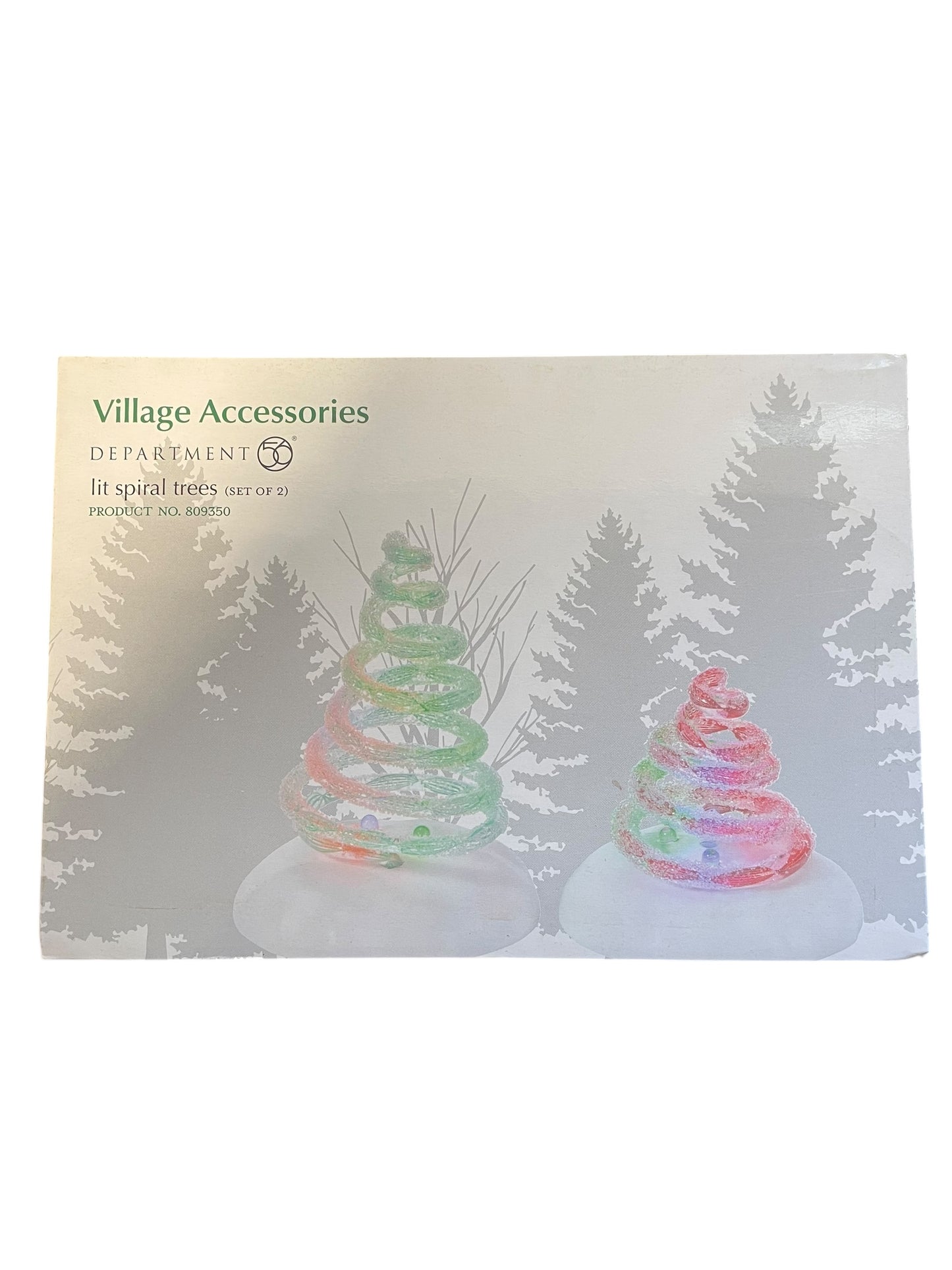 Department 56 - Village Accessories - Lit Spiral Trees