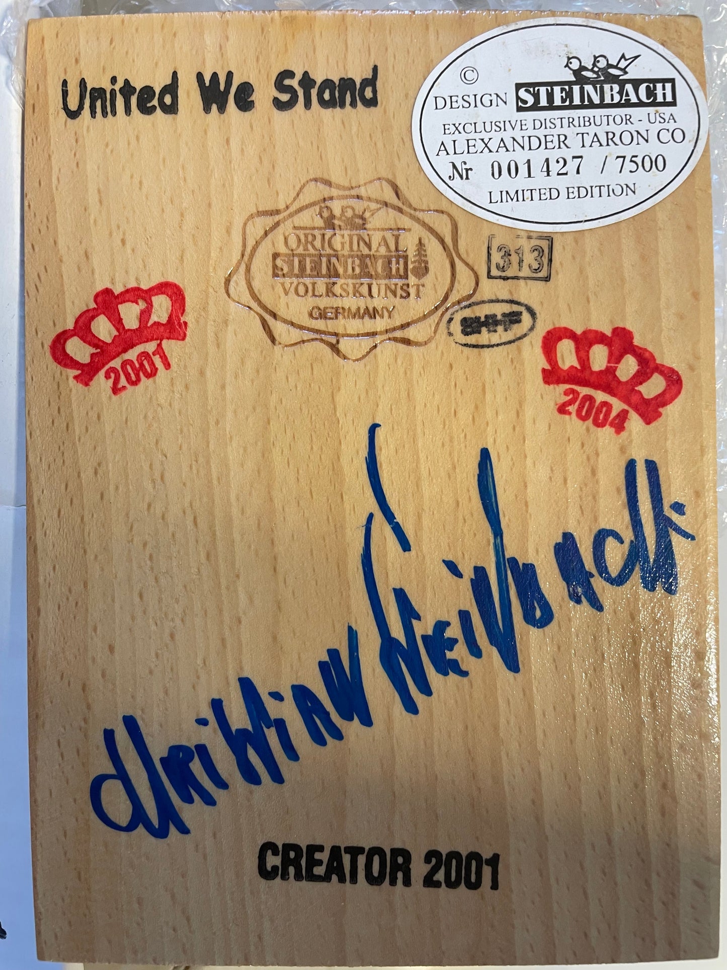 Steinbach Limited Edition Nutcracker - Admiral - AUTOGRAPHED