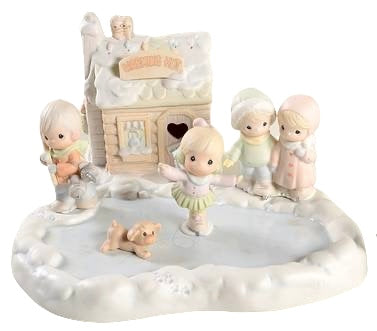 Skating Pond Collector's Set - Precious Moments Figurine