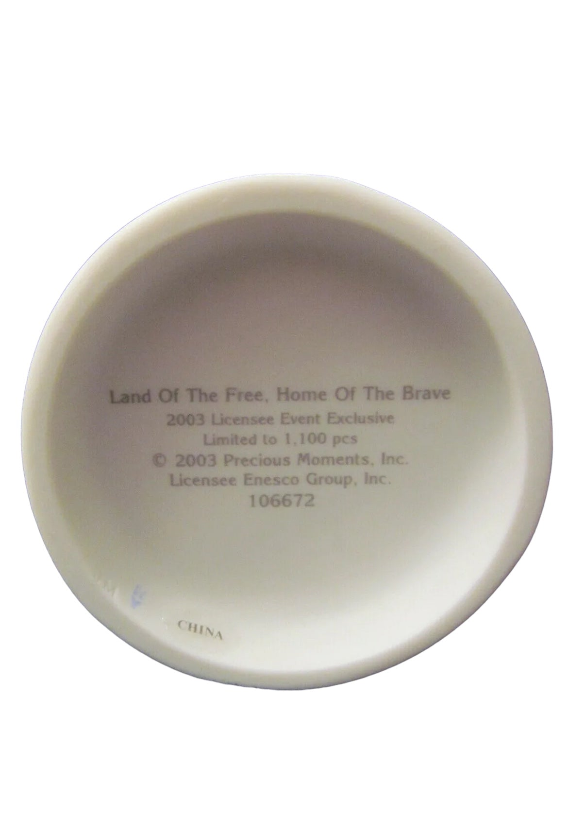 Land Of The Free, Home Of The Brave - Precious Moment Figurine