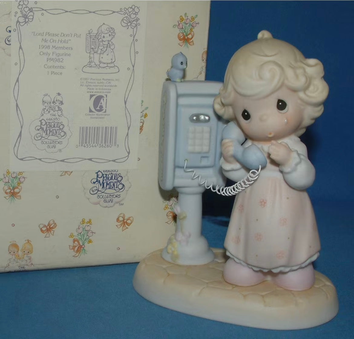 Lord, Please Don't Put Me On Hold - Precious Moment Figurine