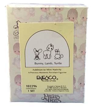 Bunny, Lamb, Turtle - Precious Moments Mini Figurines