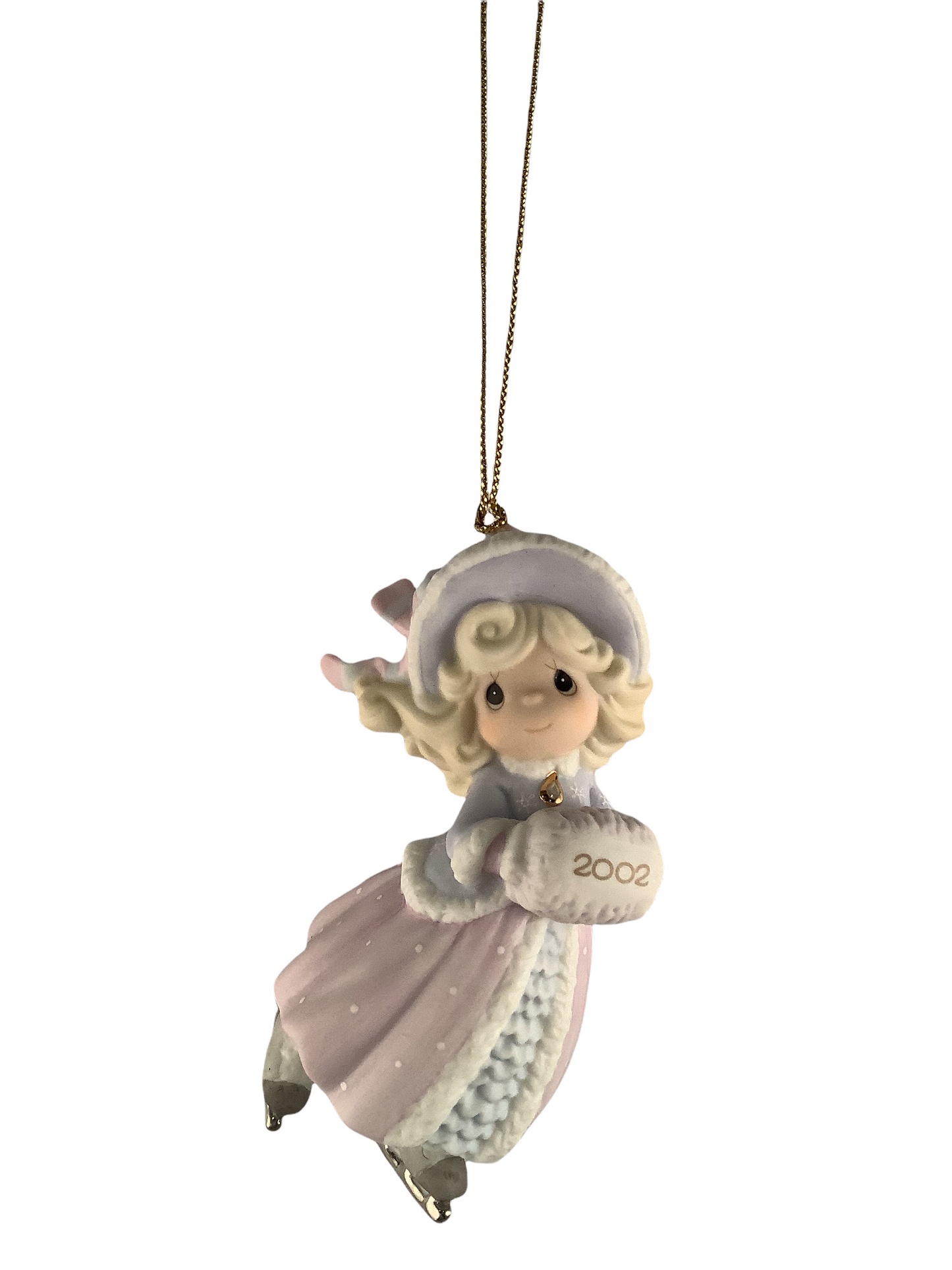 May Your Holidays Sparkle With Joy - 2002 Dated Annual Precious Moment Ornament