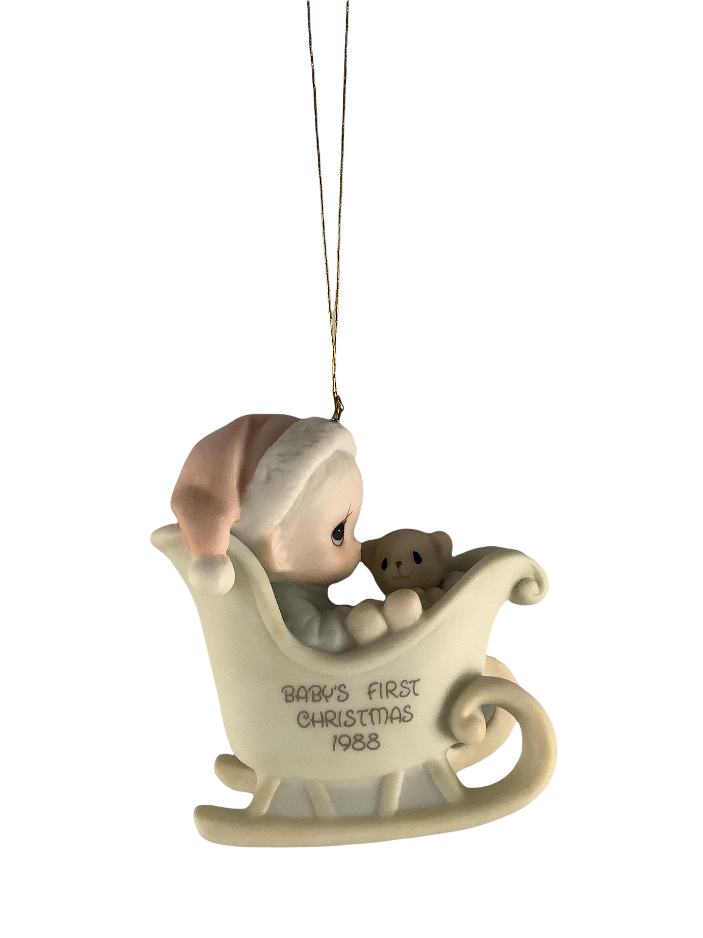 Baby's First Christmas 1988 (Boy) - Precious Moment Ornament