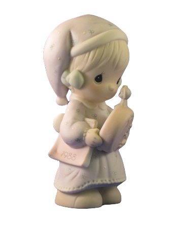 Time To Wish You A Merry Christmas - 1988 Precious Moment Figurine