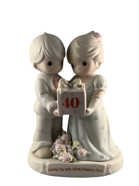 Sharing The Gift Of 40 Precious Years - Precious Moment Figurine