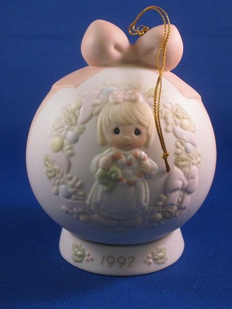 Cane You Join Us For A Merry Christmas - 1997 Precious Moment Ball Ornament