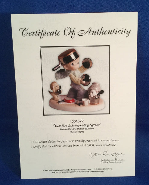 Praise Him With Resounding Cymbals - Precious Moment Figurine