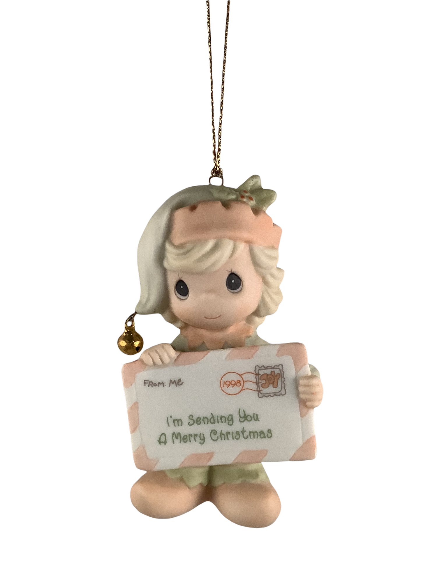 I'm Sending You A Merry Christmas - 1998 Dated Annual Precious Moment Ornament