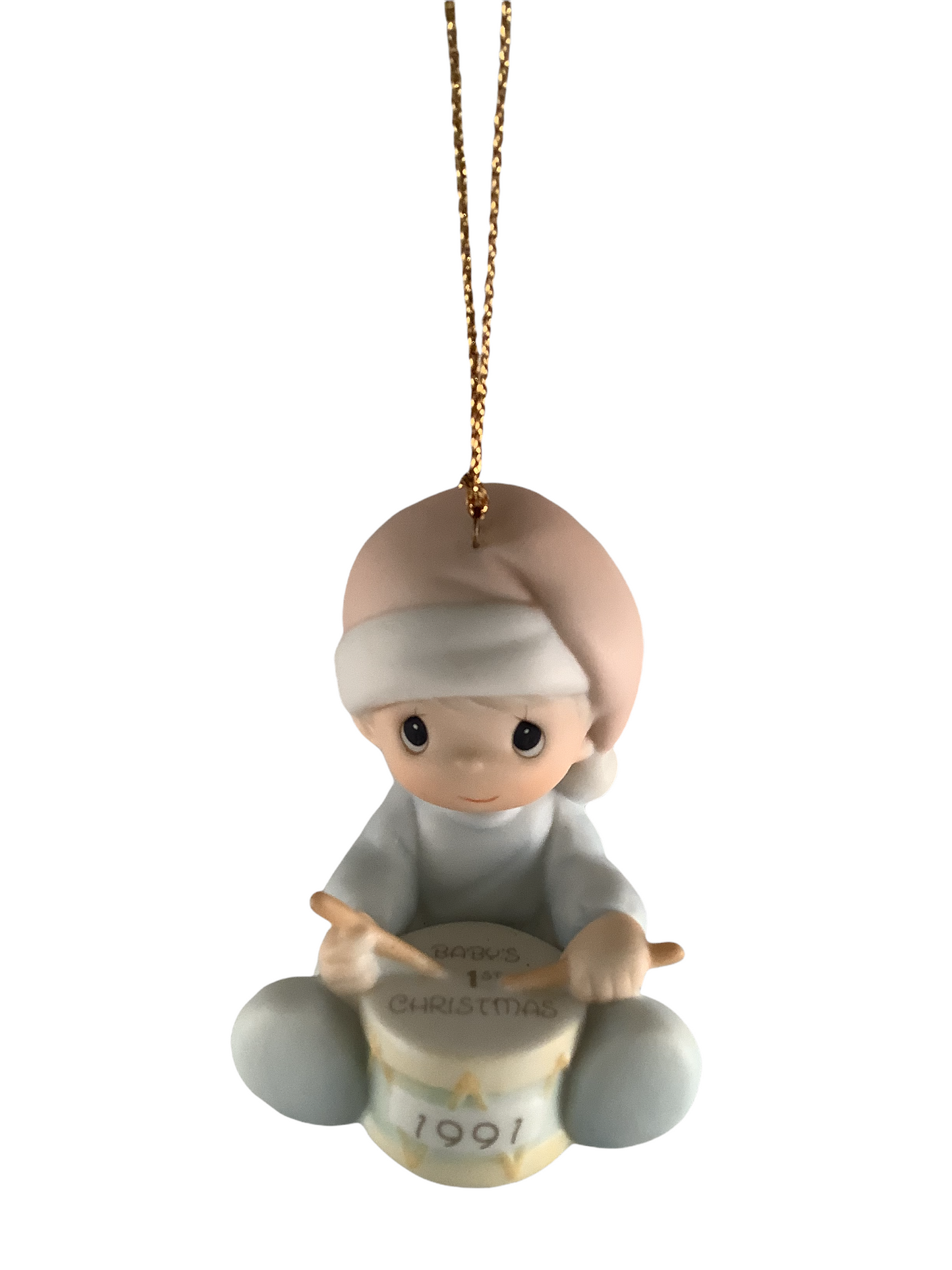 Baby's First Christmas 1991 (Boy) - Precious Moment Ornament