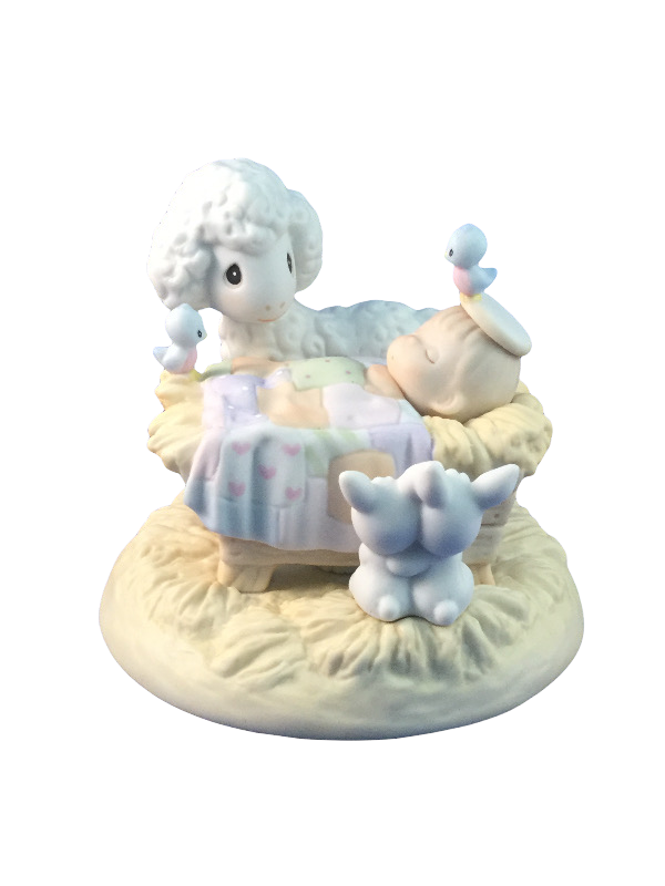 Figurín de cordero bendito de Precious Moments para Pascua