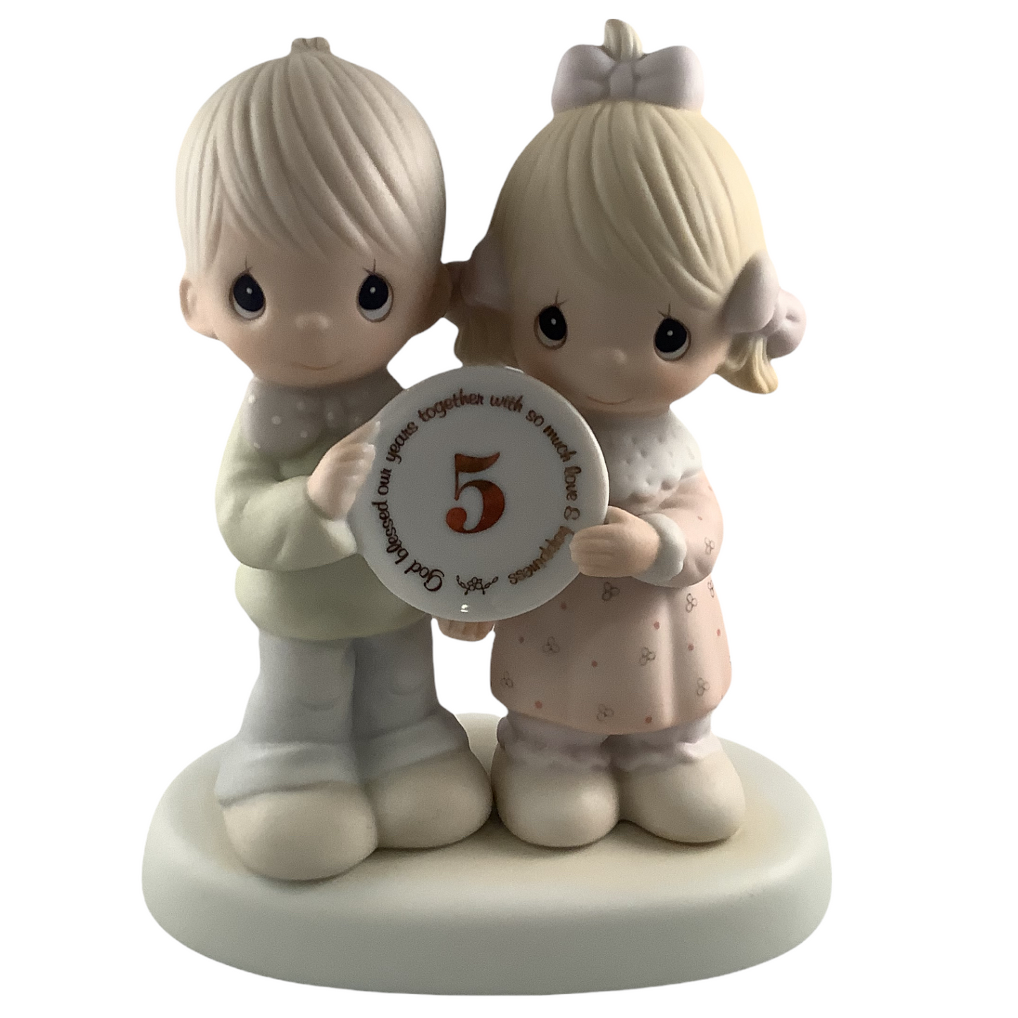 God Blessed Our Years Together With So Much Love And Happiness (5th) - Precious Moment Figurine