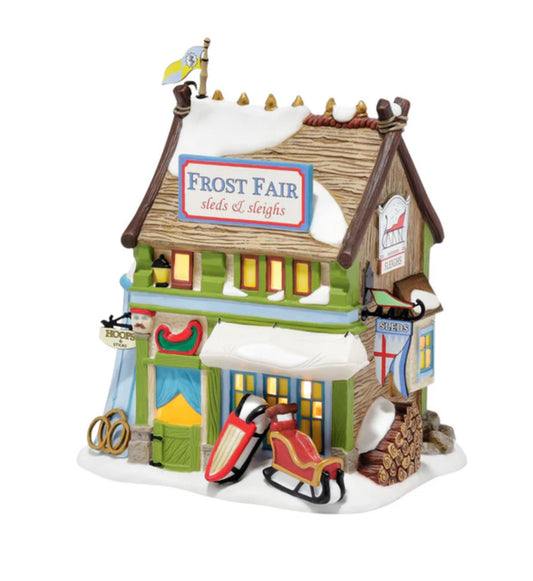 Department 56 - Dickens Village - Frost Fair Sled & Sleigh Rentals