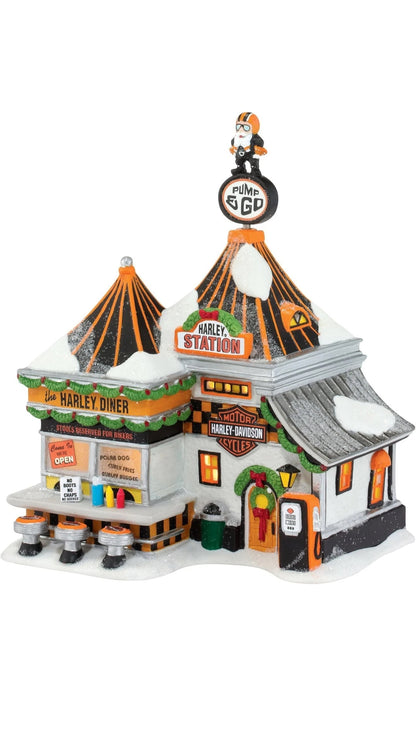 Department 56 - North Pole Series - Harley®  Pump & Go Diner