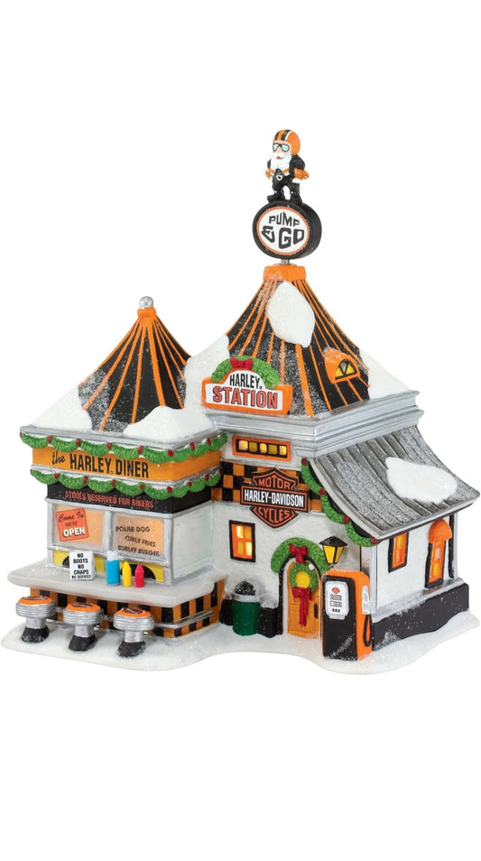 Department 56 - North Pole Series - Harley®  Pump & Go Diner
