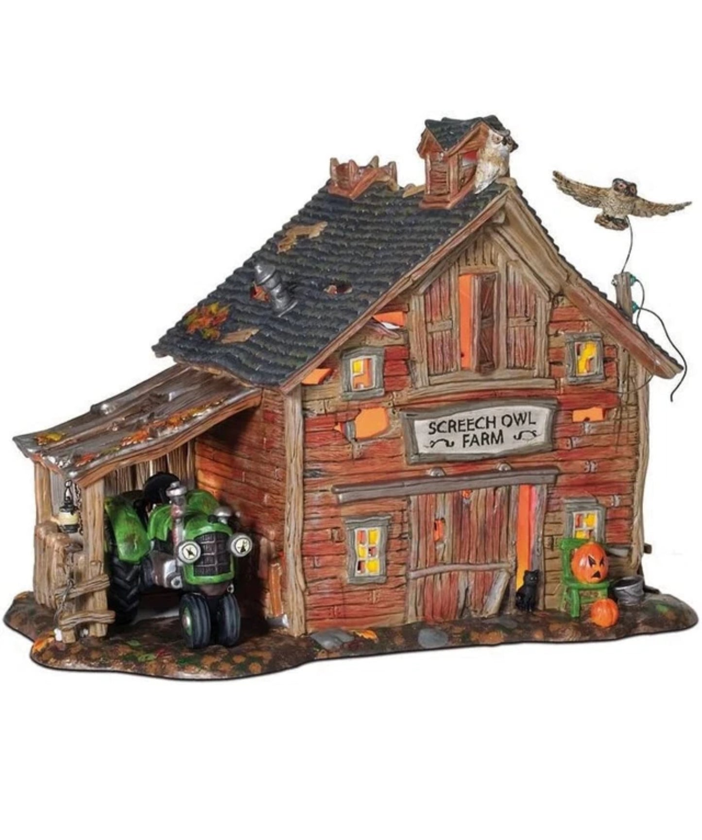 Department 56 - Snow Village - Halloween - Screech Owl Farm