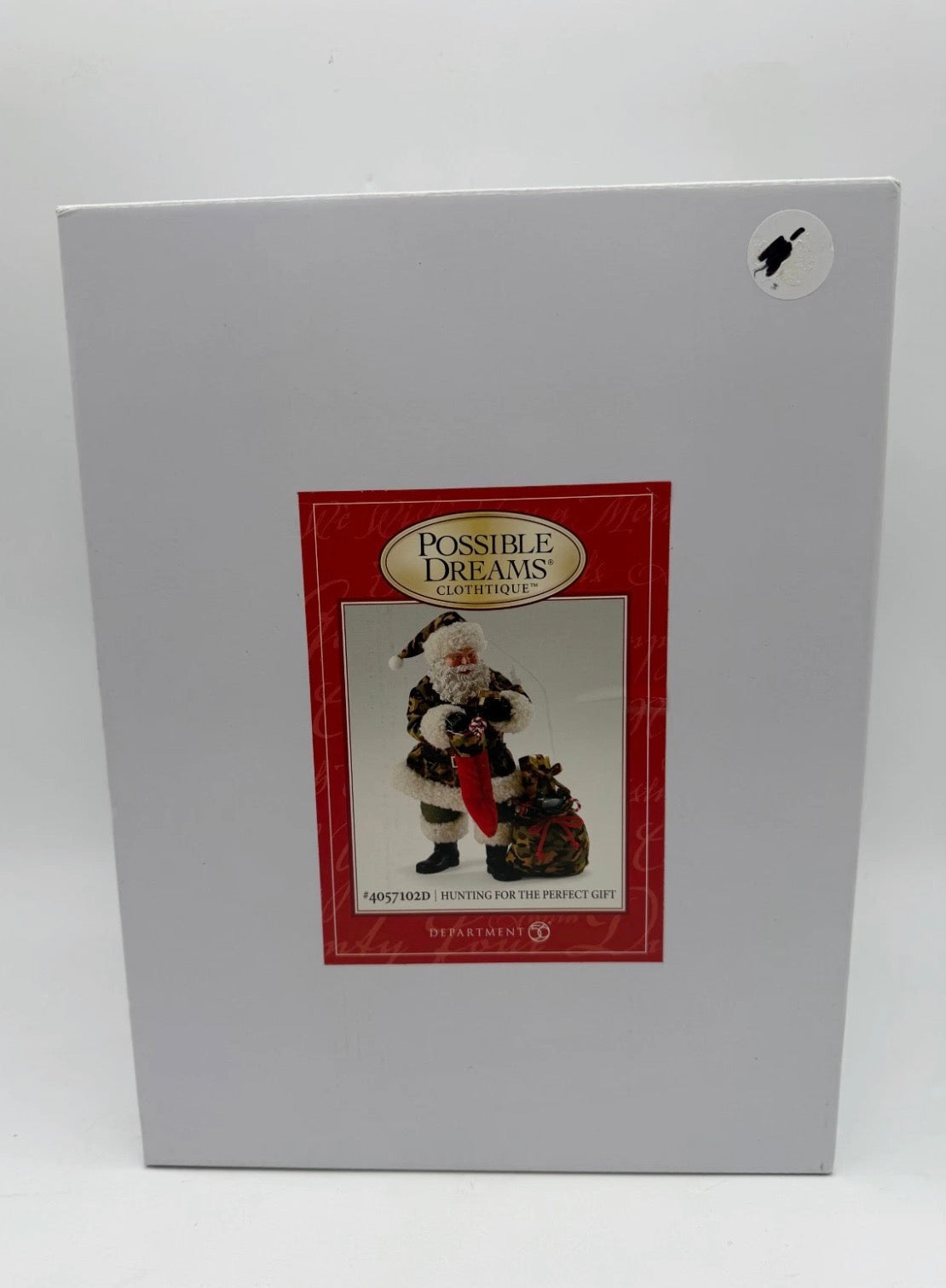 Department 56 - Possible Dreams Clothtique - Hunting For The Perfect Gift (Camo Santa)