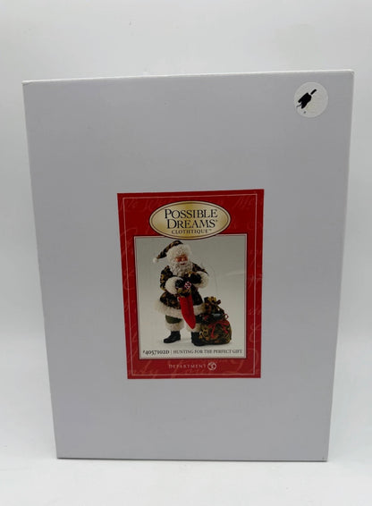 Department 56 - Possible Dreams Clothtique - Hunting For The Perfect Gift (Camo Santa)