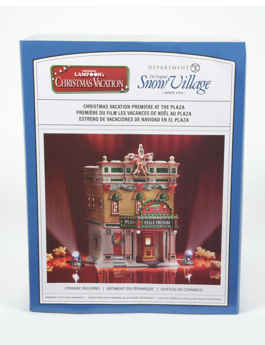 Department 56 - Snow Village - Christmas Vacation Premiere At The Plaza