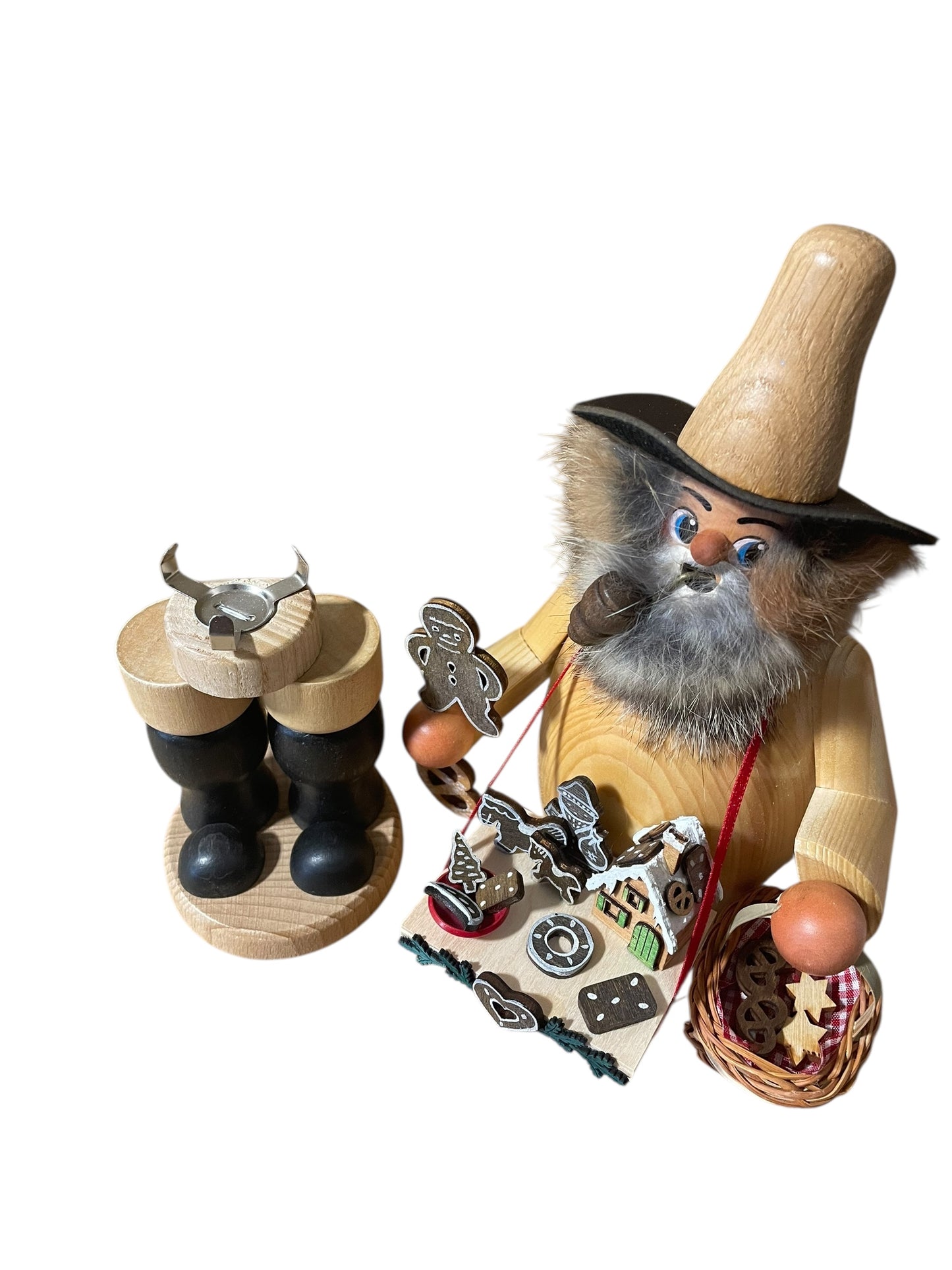 10" Nutcracker Echt Erzgebirge- Rauchmann Pfefferkuchenhandler (Gingerbread Vendor)