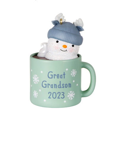 Hallmark - Great-Grandson Hot Cocoa Mug 2023 Ornament