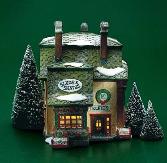 Department 56 - North Pole Village - Elfie's Sleds & Skates